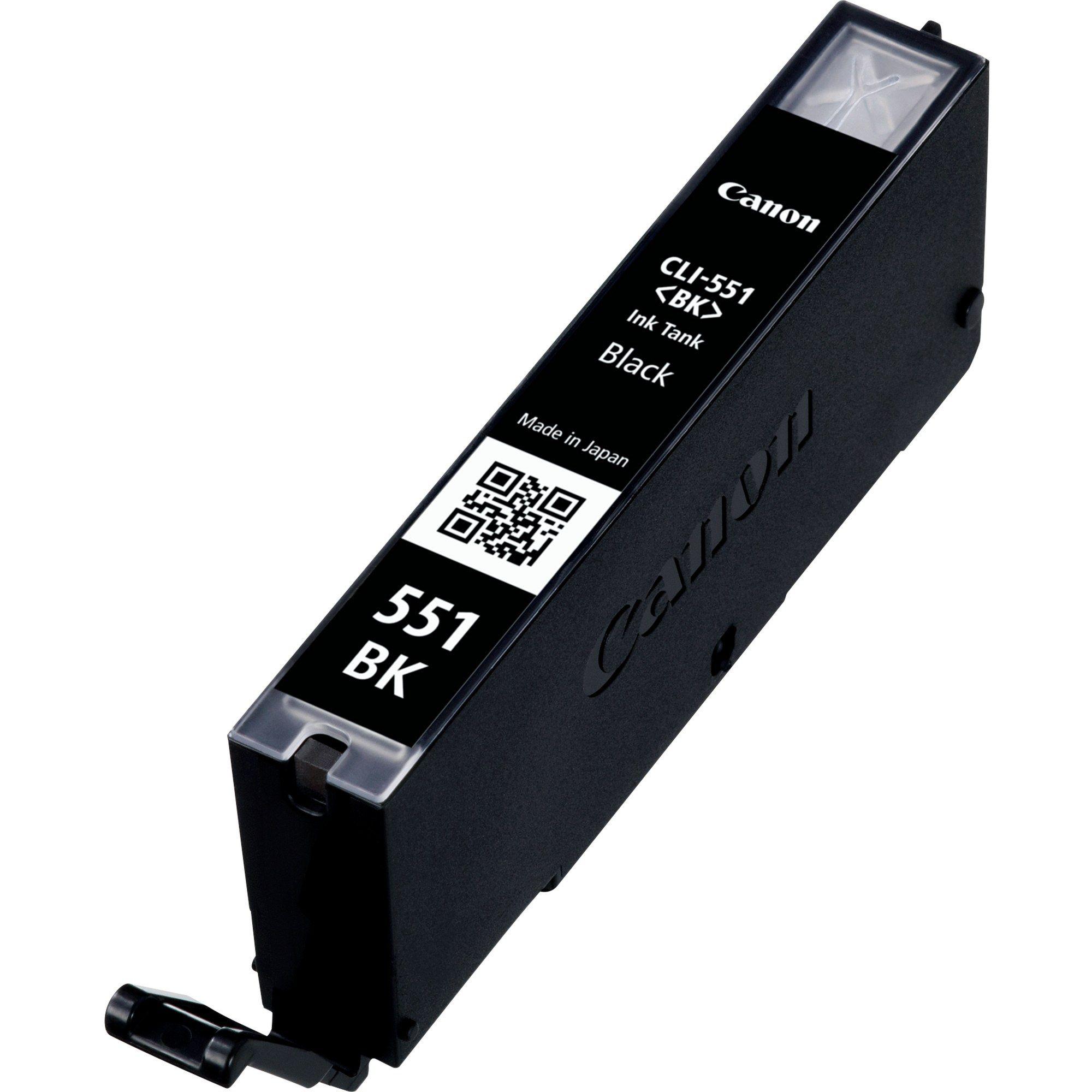 Tinteiro CANON CLI-551BK (495 páginas - Preto para fotografia)