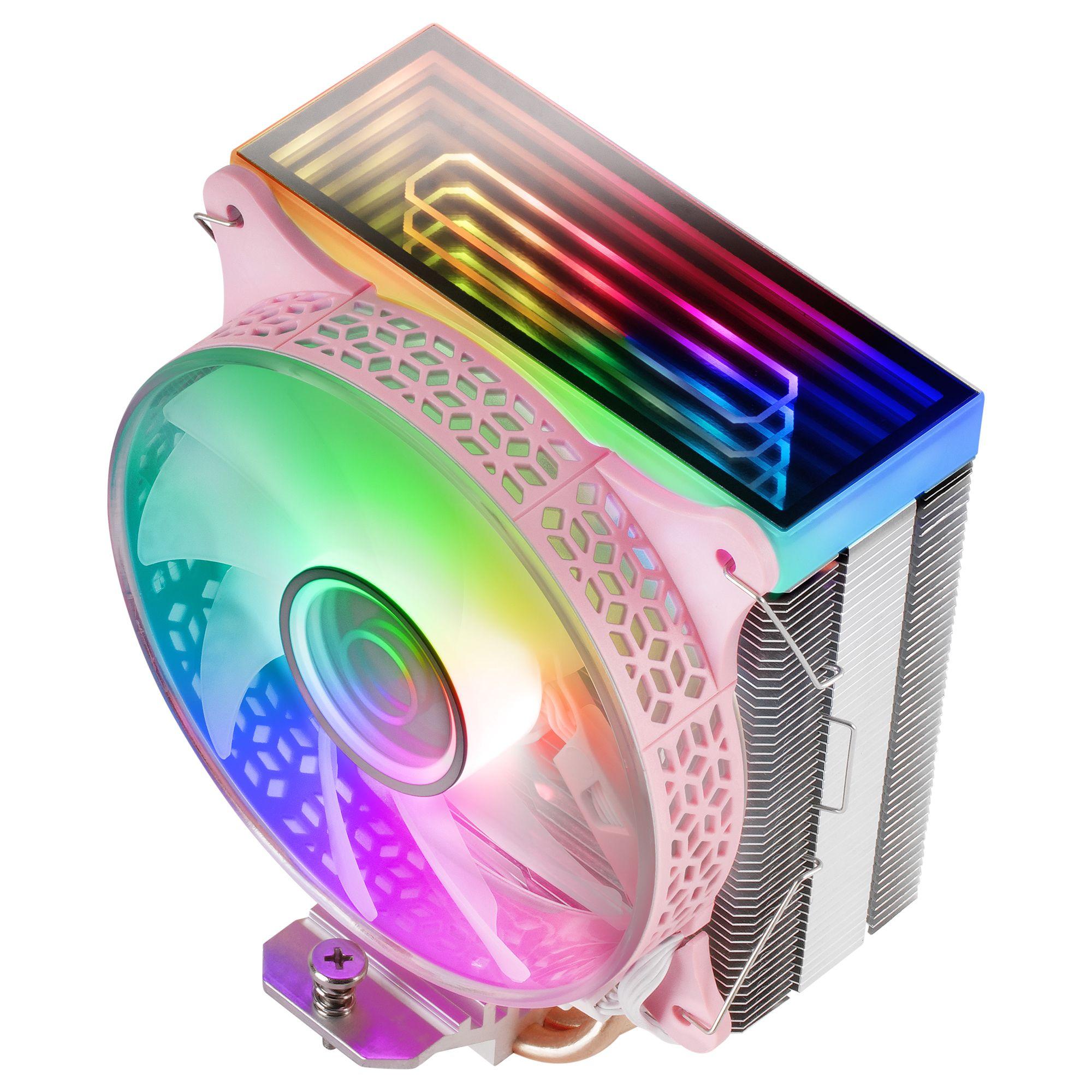 Dissipador de CPU MARS GAMING MCPU-VR (Cobre - ARGB - 4,8 W - Rosa), miniatura 2