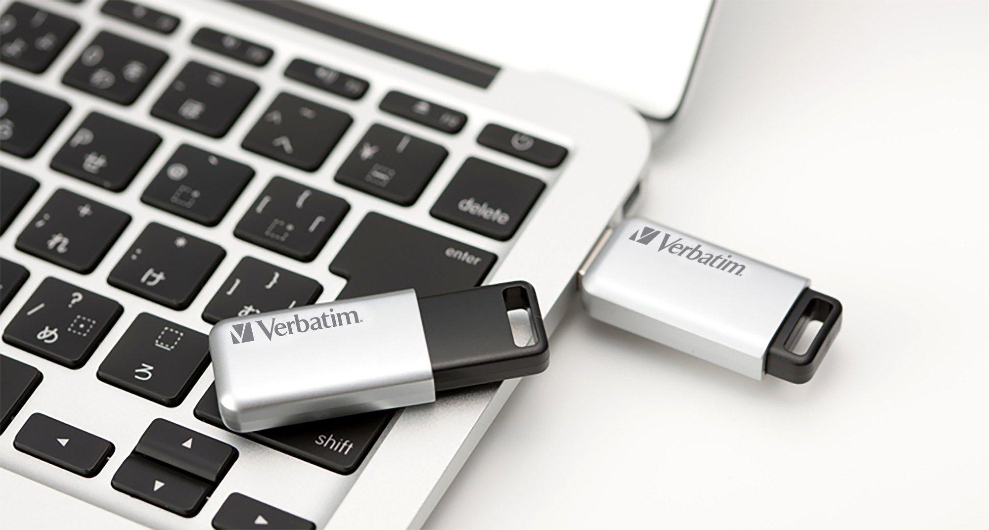 Pen USB VERBATIM Store 'n' Go Secure Pro (Com tampa - USB Type-A - 3.2 Gen 1 - Preto e Cinzento) — miniatura 2