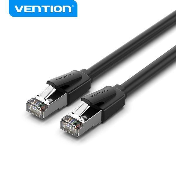 Cabo de Rede RJ45 VENTION IKKBF (1 m - Cat.8 - Preto) — miniatura 2