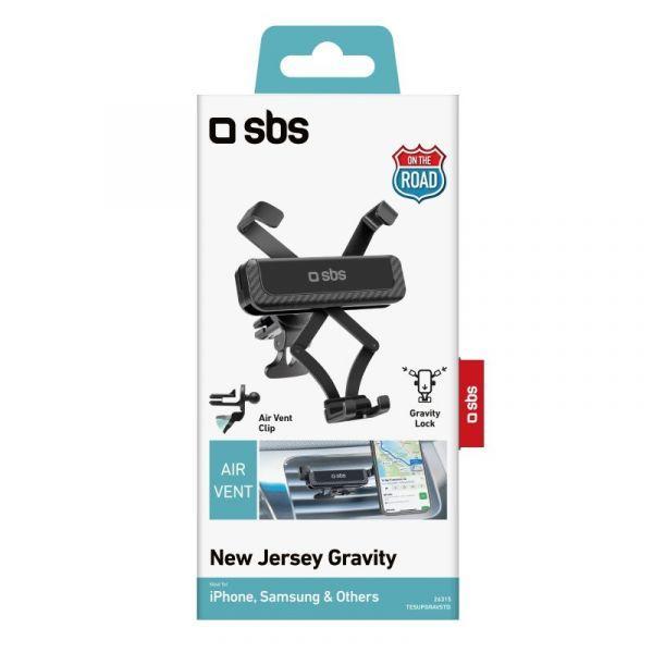 Suporte de Telemóvel para Grelha de Ventilação SBS TESUPGRAVSTD (Até 6,5'' - Rotação 360° - Preto), miniatura 6