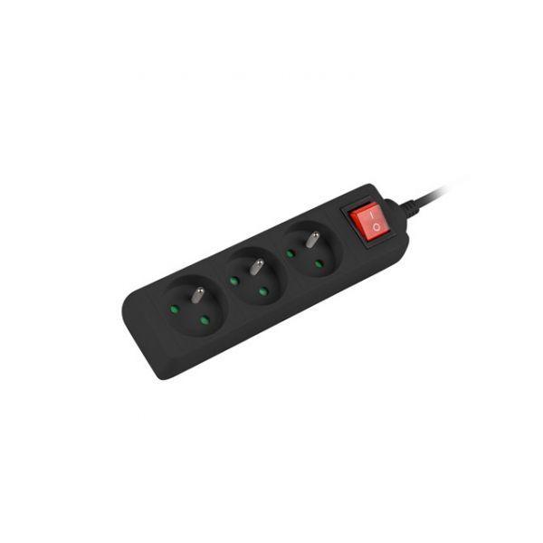 Régua de Alimentação LANBERG PS1-03E-0150-BK (1,5 m - Preto), miniatura 2