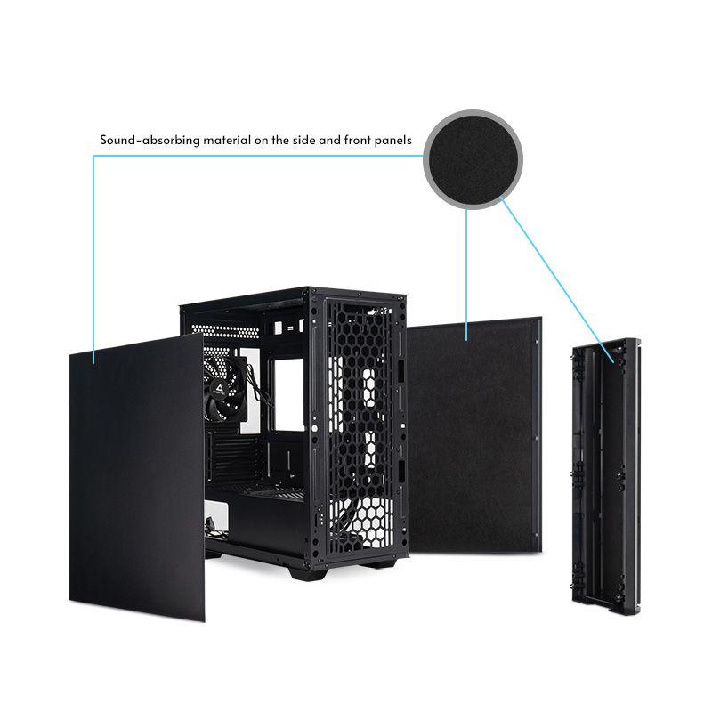 Caixa de Computador CHIEFTEC PRO MINI AZ-01B-OP (Micro ATX, Mini-ITX, uATX - Mini Tower - 16,5 cm - Preto) — miniatura 11