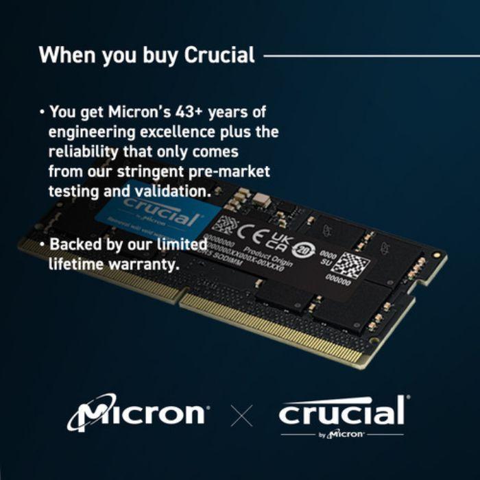 Memória RAM CRUCIAL CT32G48C40S5 (4800 MHz - 32 GB - SO-DIMM), miniatura 4