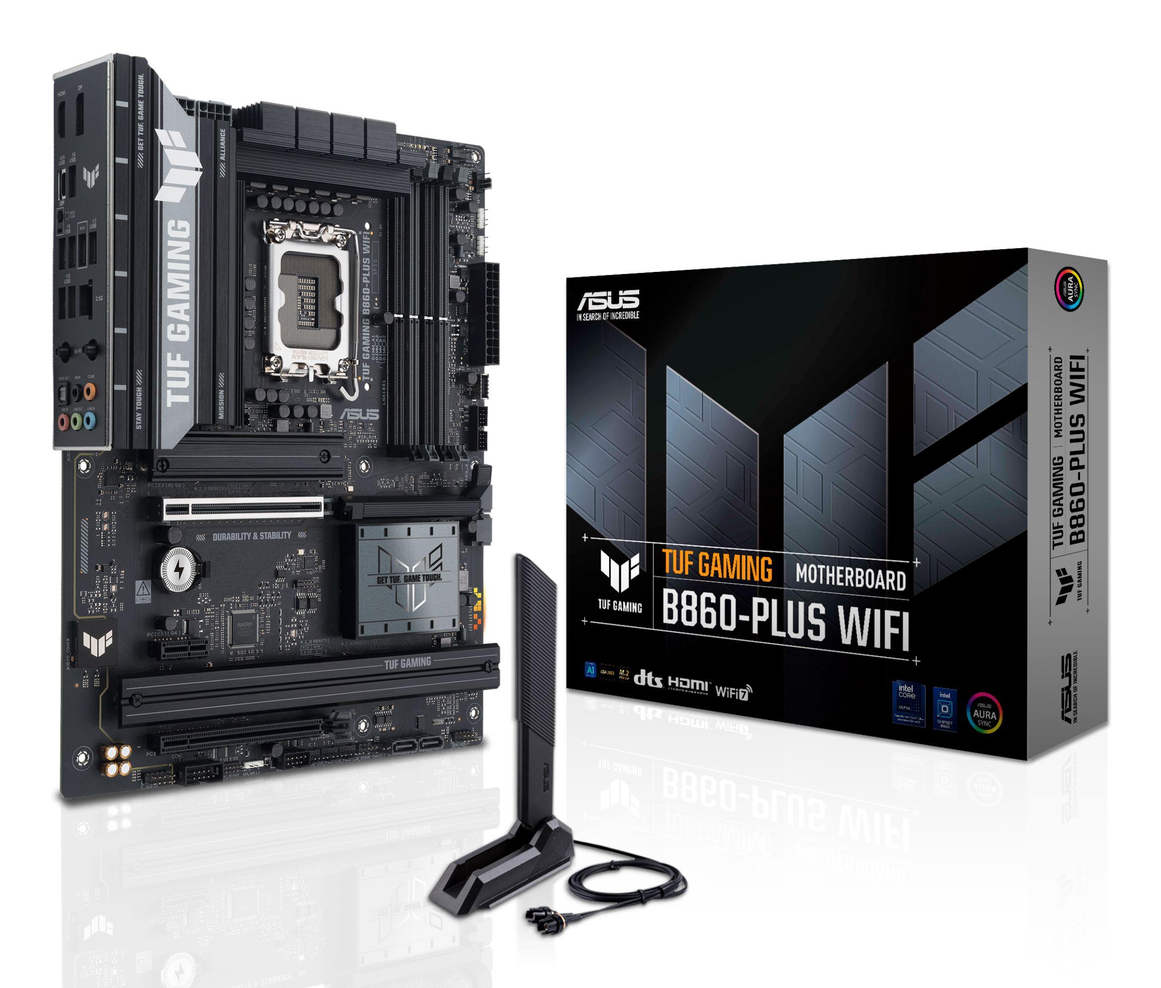 Motherboard ASUS TUF GAMING B860-PLUS WIFI (LGA 1851 (Socket V1) - Intel Core Ultra - ATX - Preto)