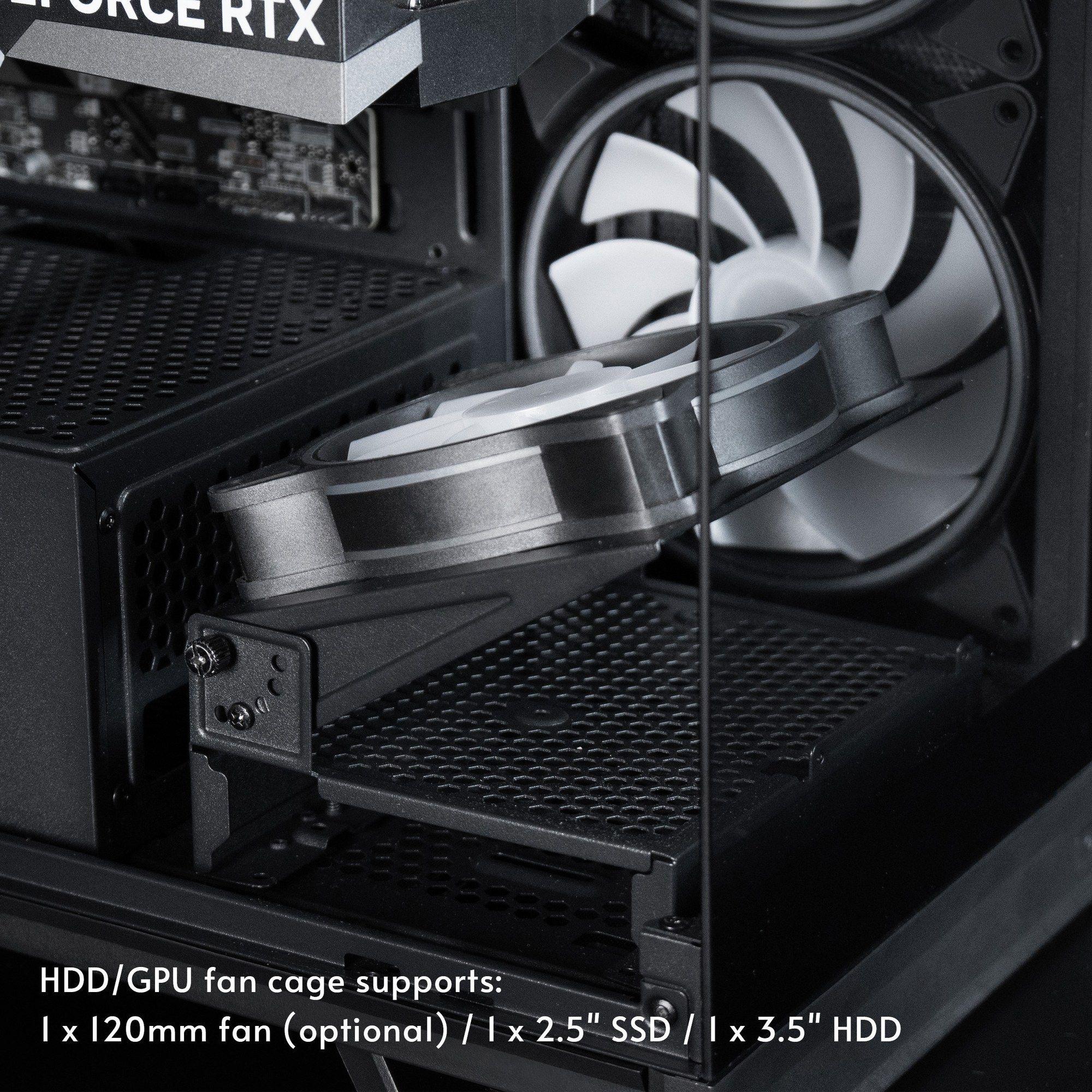 Caixa de Computador CHIEFTEC VISTA Max GX-30B-OP (ATX, Mini-ITX, Micro ATX - Midi Tower - 17,8 cm - Preto) — miniatura 17
