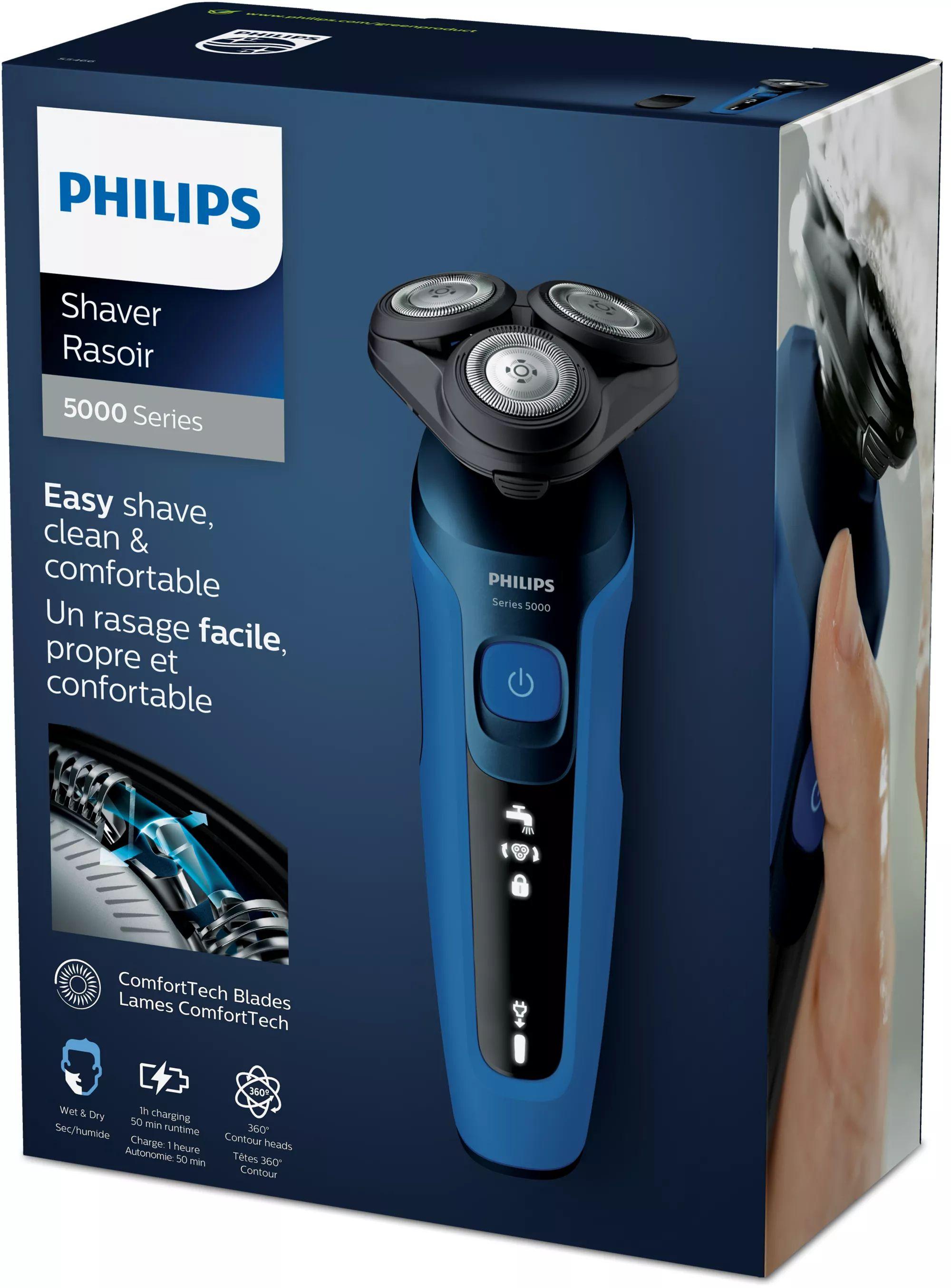 Máquina de Barbear PHILIPS S5466/17 (Preto e Azul) — miniatura 2