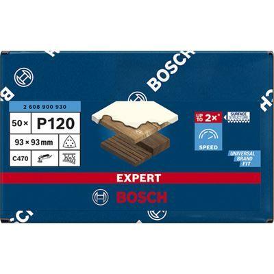 Folhas Abrasivas Delta BOSCH EXPERT C470 (93 x 93 mm - Para GDA), miniatura 3