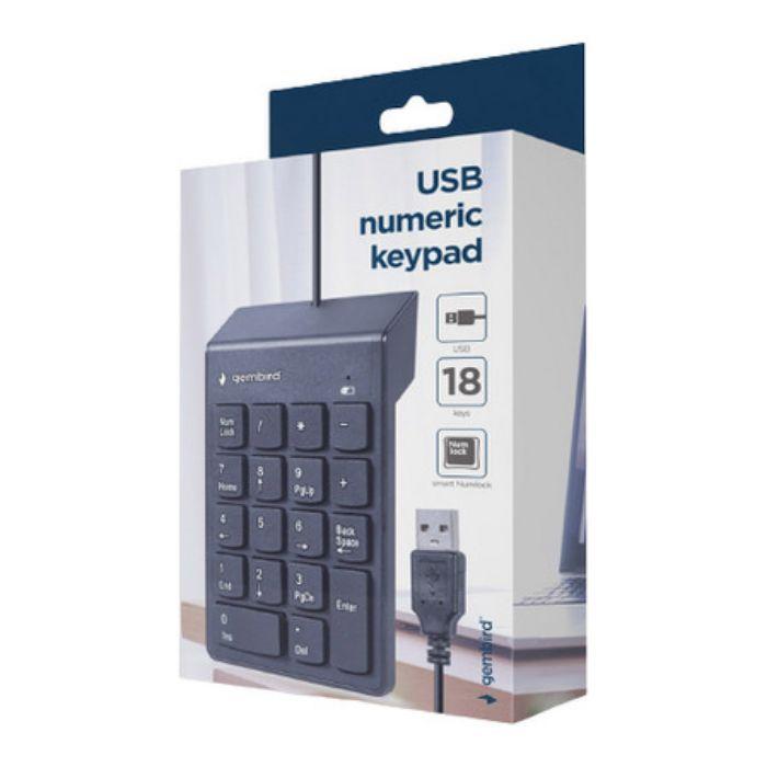 Teclado GEMBIRD KPD-U-03 (Membrana - USB - Windows 10, Windows 11 - Preto) — miniatura 5