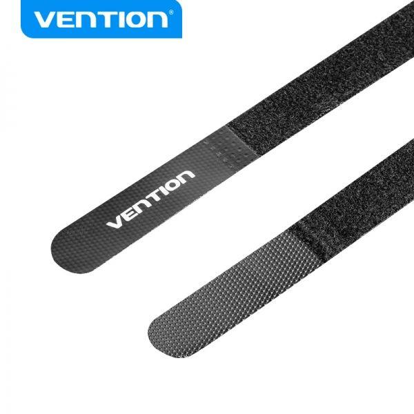 Tira Organizadora de Cabos VENTION KANB0-10 (Poliéster, Nylon - Preto) — miniatura 2