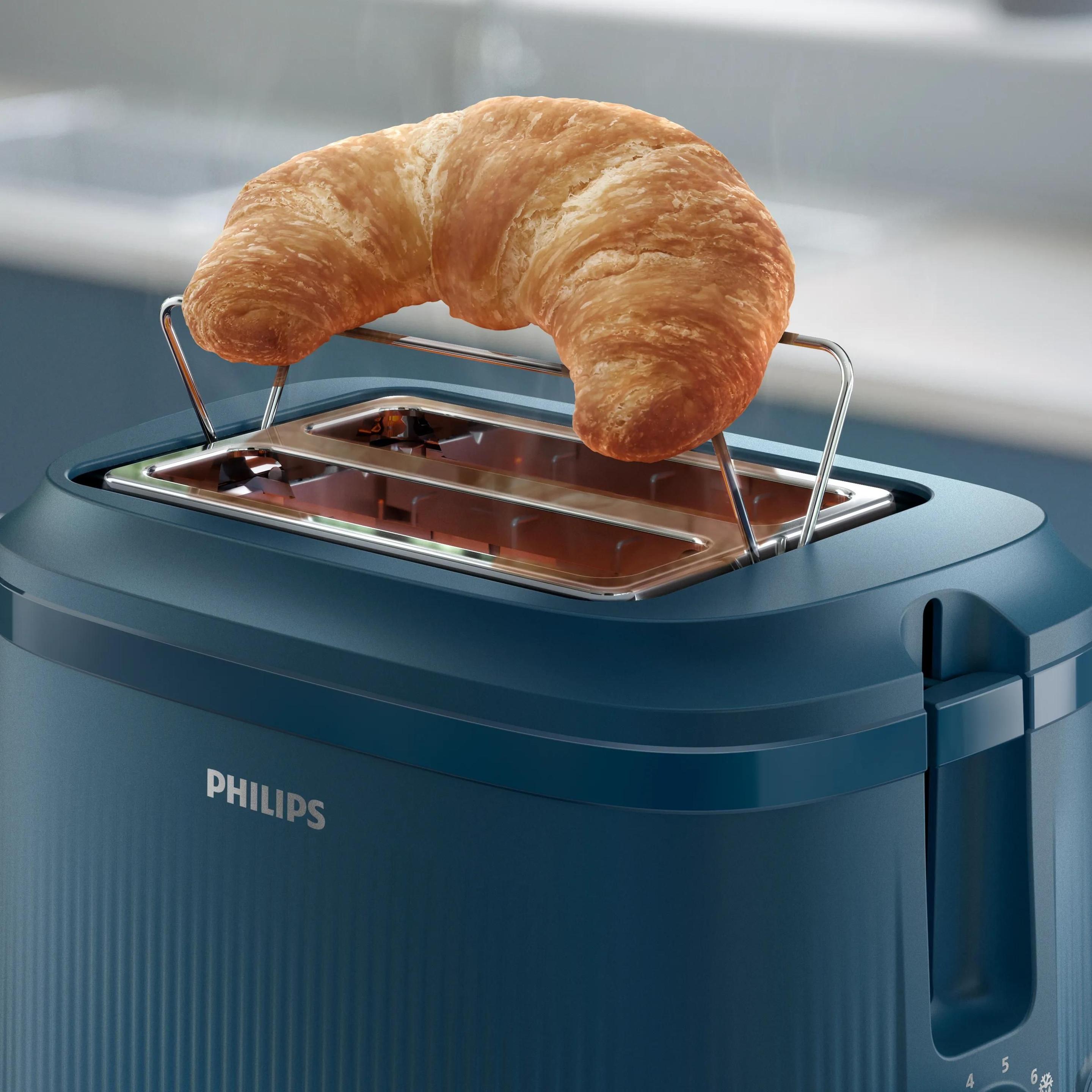 Torradeira PHILIPS 3000 Series HD2511/70 (830 W - 2 fatias - Plástico - Azul), miniatura 4
