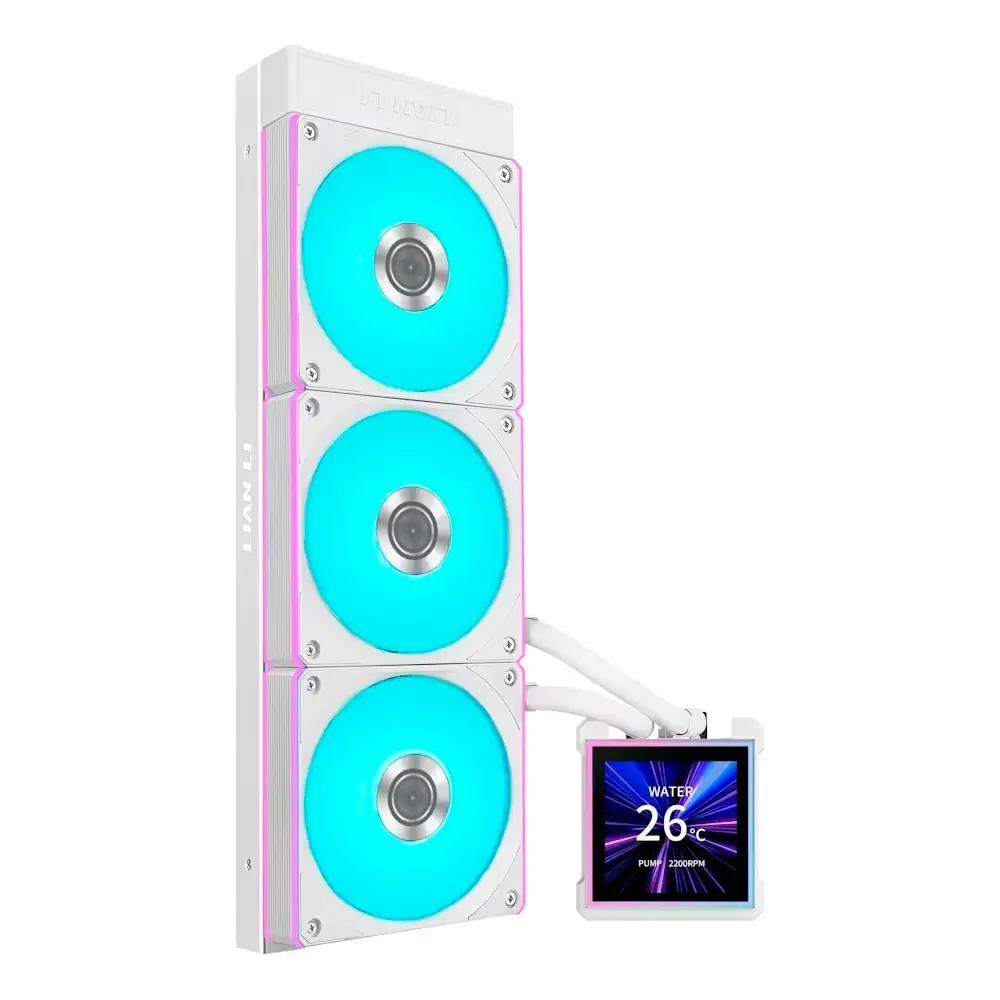 Kit de Arrefecimento Líquido LIAN LI HydroShift II LCD-S 360 CL (LGA 1700, LGA 1851, AM4, AM5 - LGA 1851, AM4, AM5, LGA 1700 - 120 mm - Branco) — miniatura 2