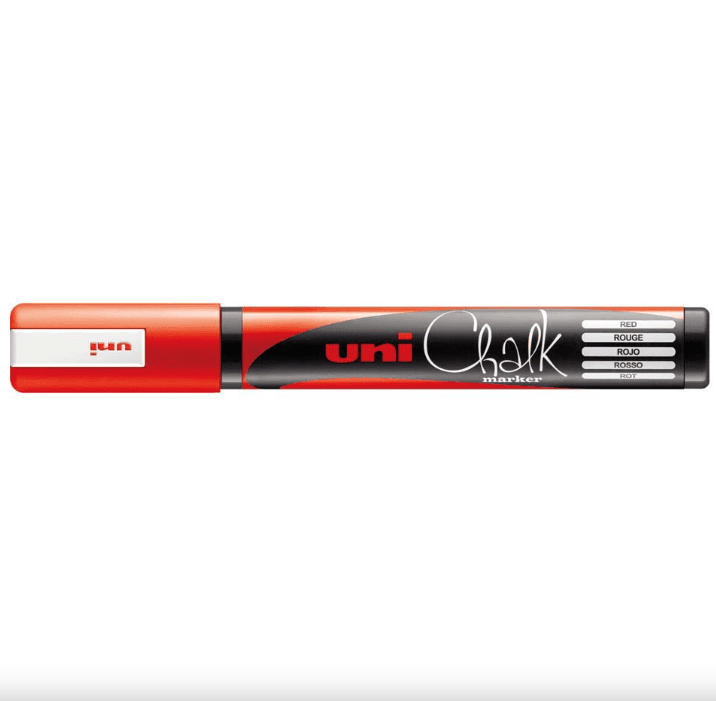 Marcador de Giz Líquido UNIBALL PWE-5M (Vermelho), miniatura 4