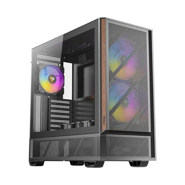 Caixa PC ANTEC P30 ARGB (ATX, micro ATX, Mini-ITX - Midi Tower - Aço, plástico e madeira - Preto)
