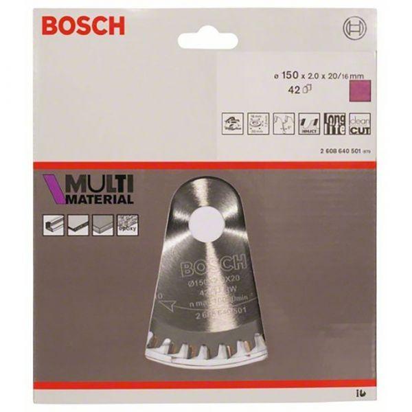 Disco de Serra Circular BOSCH 2608640501 (Aço SK5 endurecido)
