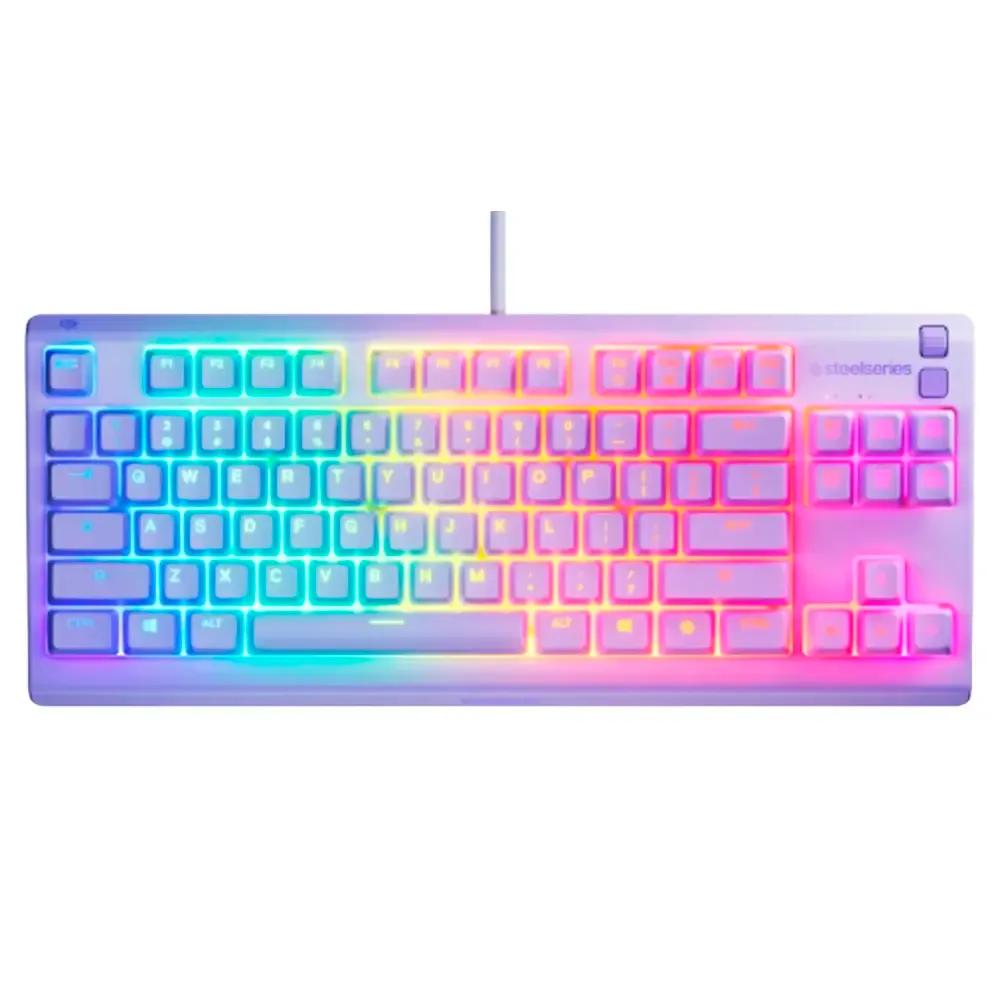 Teclado STEELSERIES Apex 3 TKL - US (US - Membrana - USB - Lavanda) — miniatura 2