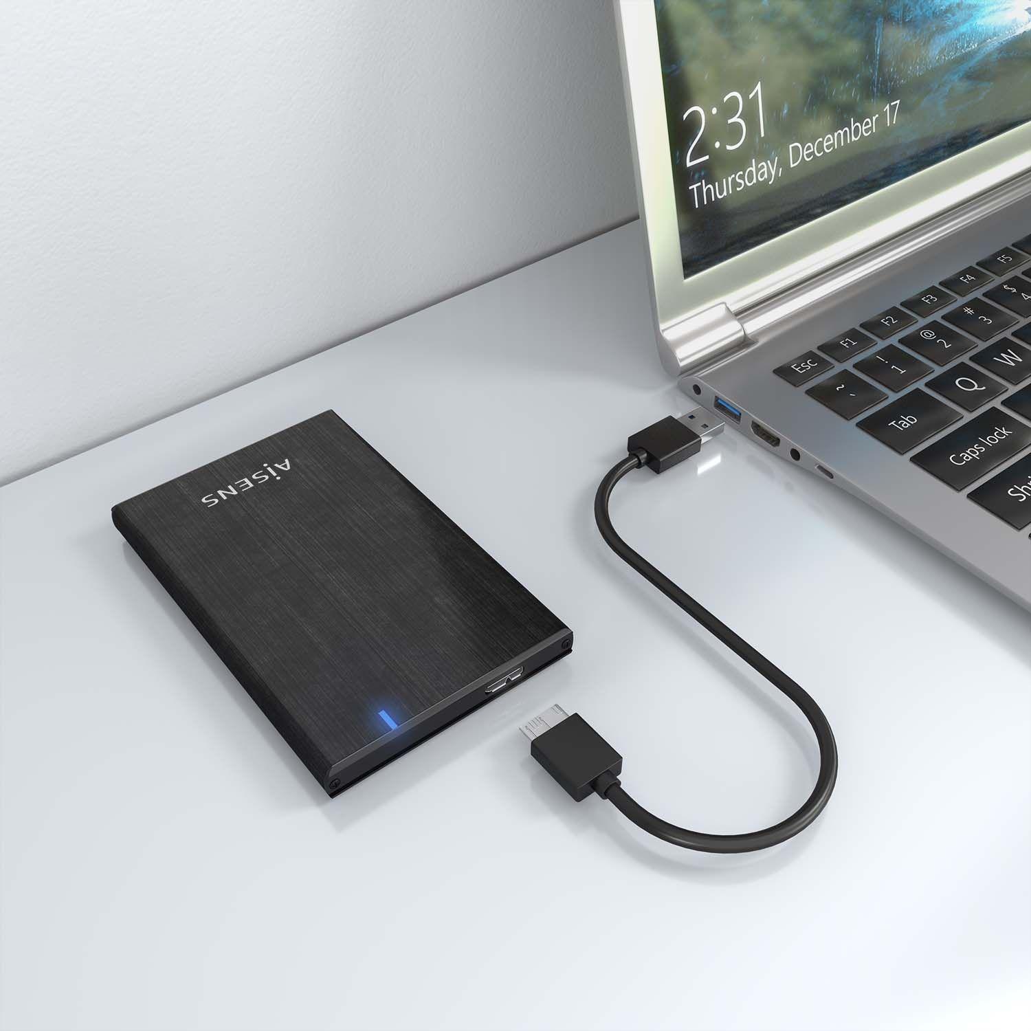 Caixa Externa AISENS ASE-2528B (2 TB - 2.5" - Preto) — miniatura 6