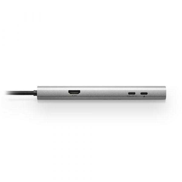 Adaptador USB-C Multiporta SHARKOON OfficePal Combo Adapter (Windows, macOS e Linux - Cinzento Escuro), miniatura 4