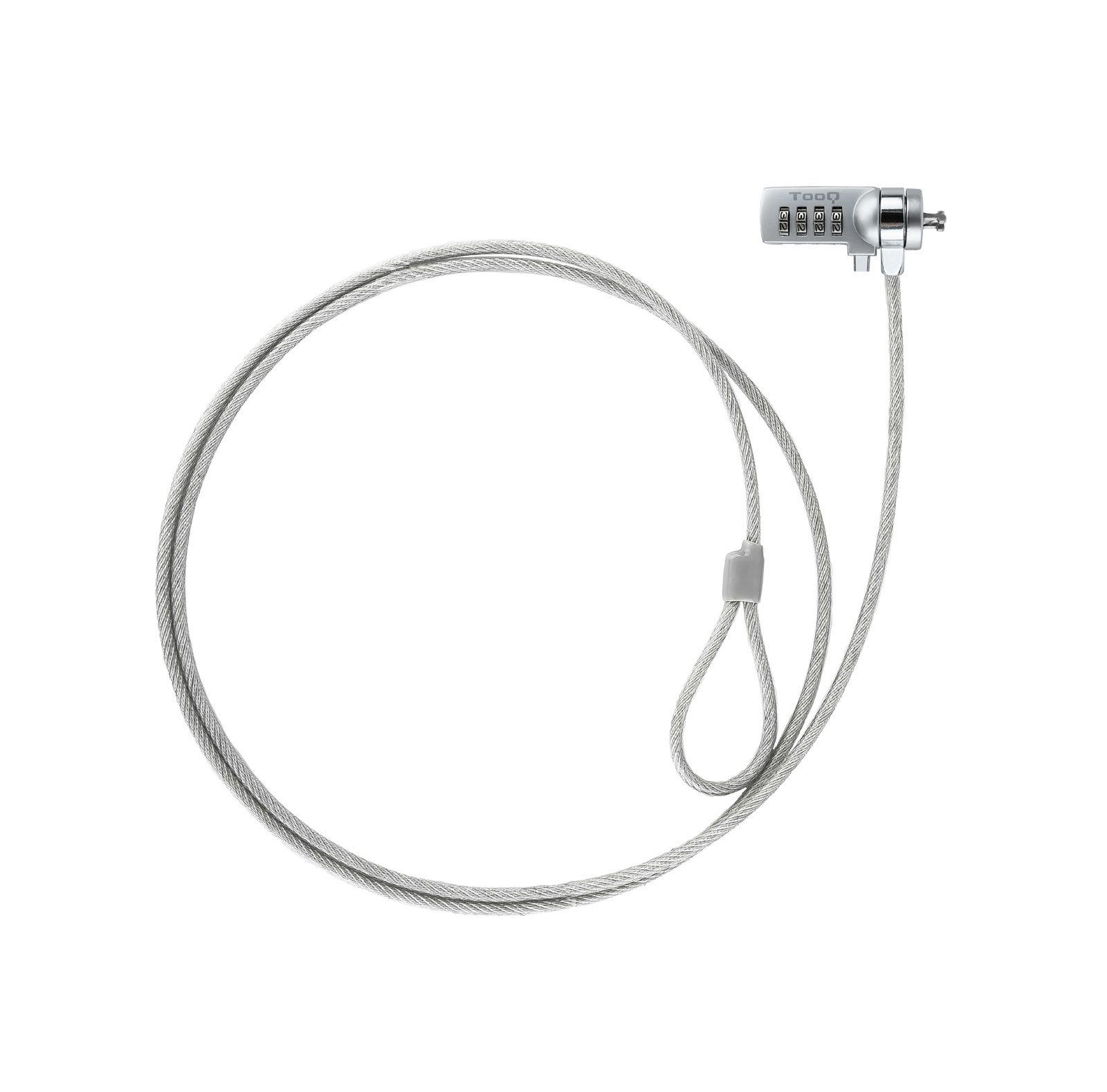 Cadeado de Segurança TOOQ TQCLKC0015 (Universal - Aço, Zinco - Fecho com combinação - Prateado)