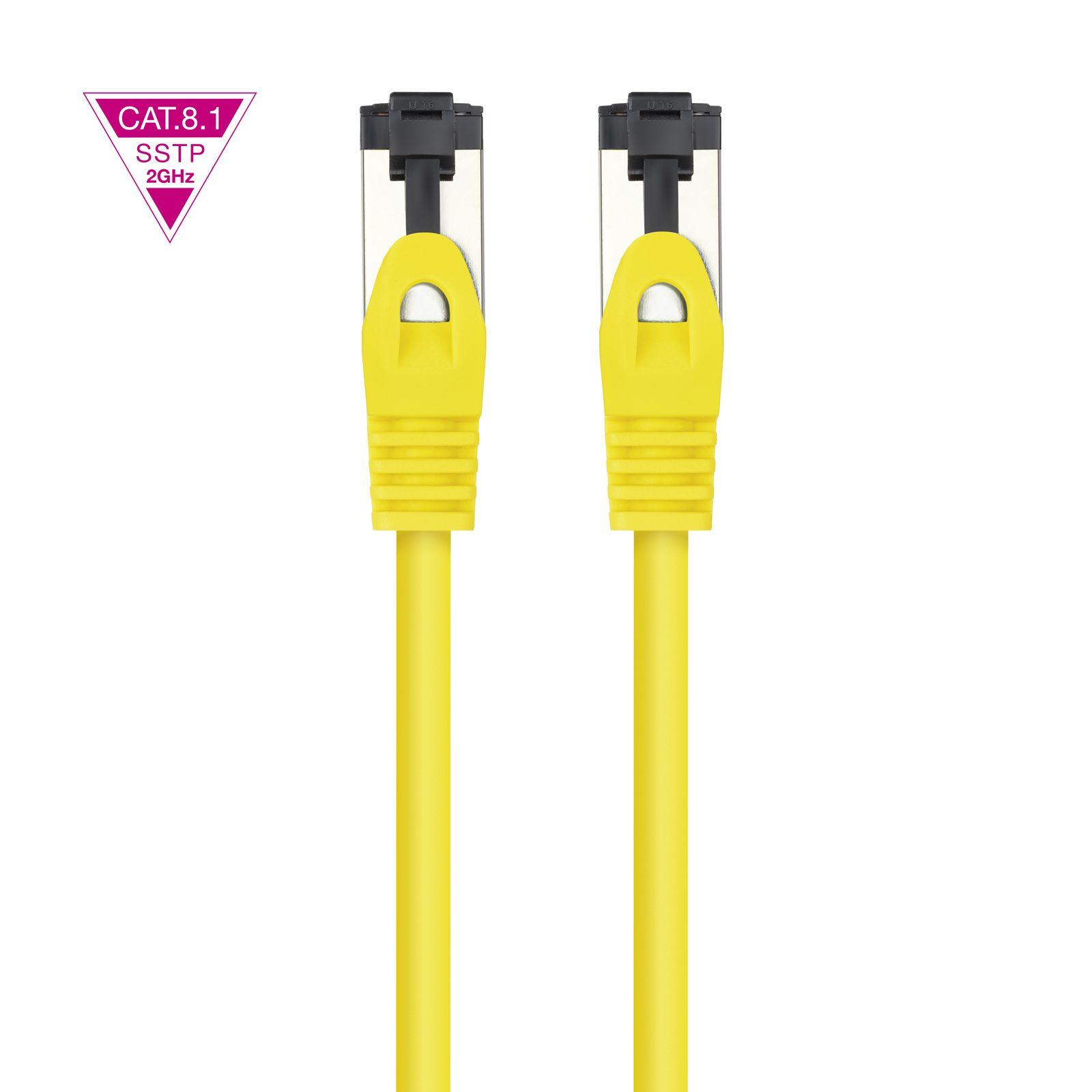 Cabo de Rede NANOCABLE 10.20.2000-L25-Y (0,25 m - RJ-45 - Amarelo), miniatura 3