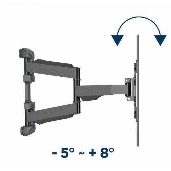 Suporte de Parede para TV GEMBIRD WM-75ST-01 (32–75" - VESA 600 x 400 mm - Preto), miniatura 2