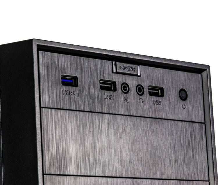Caixa PC NOX Forte (micro ATX - Mini Tower - Plástico, SPCC - Preto) — miniatura 3