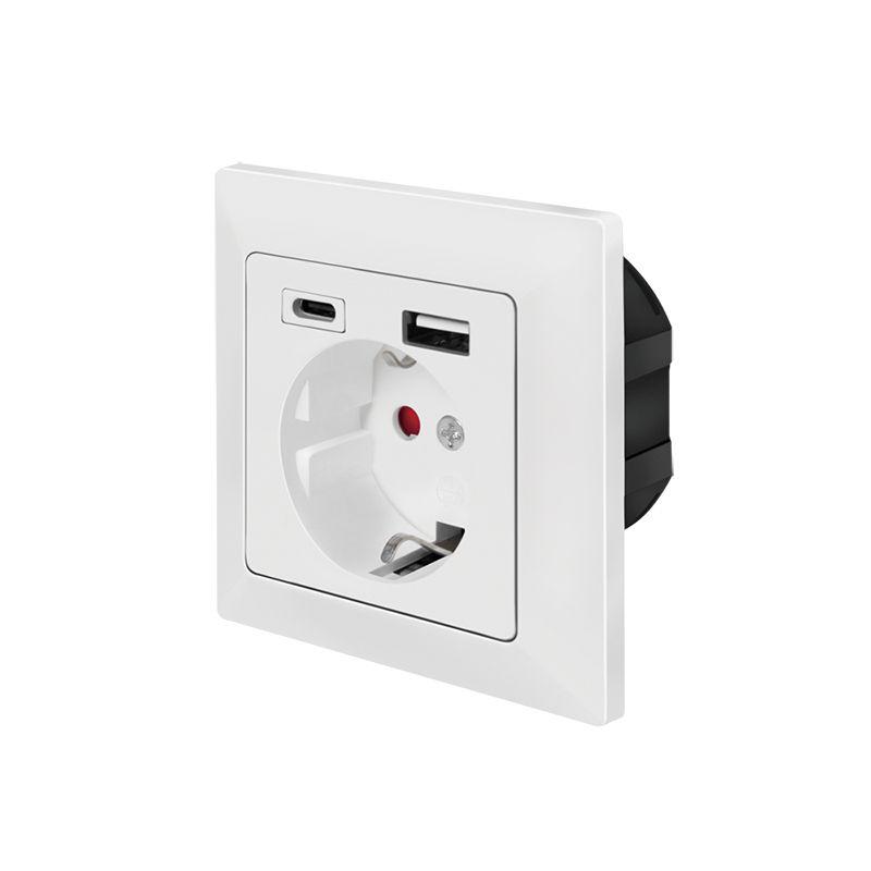 Tomada de Parede de Encastre LOGILINK PA0262 (Branco)