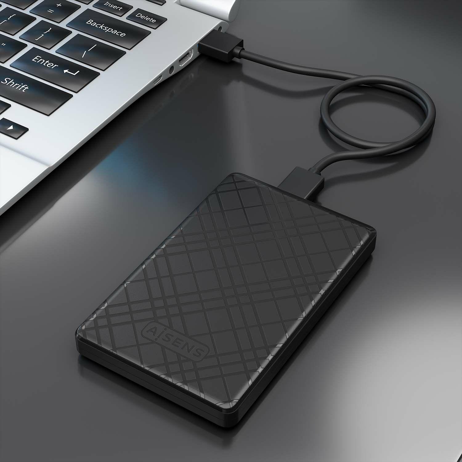 Caixa Externa AISENS ASE-2522B (2 TB - 2,5 polegadas - Preto) — miniatura 4