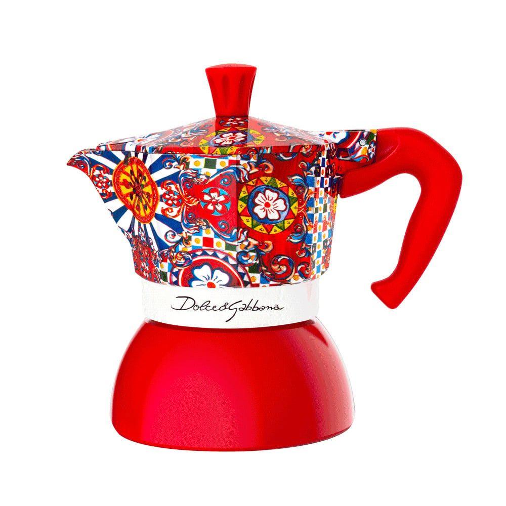 Cafeteira Italiana BIALETTI Moka Induction Dolce&Gabbana (Vermelho)