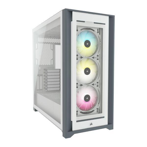 Caixa ATX CORSAIR iCUE 5000X RGB (2,5" - 17 cm - 40 cm - Branco), miniatura 2