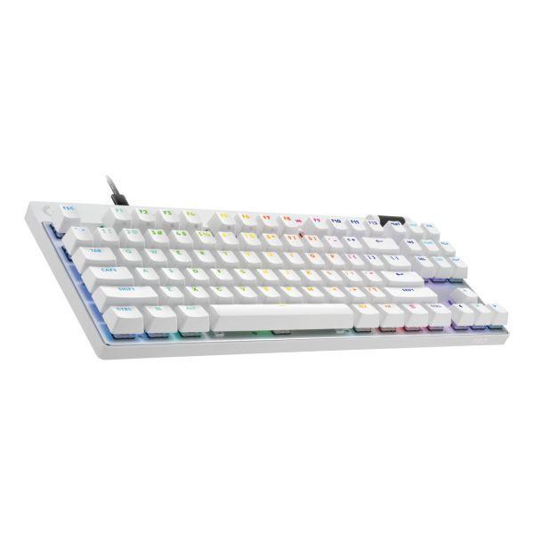 Teclado LOGITECH G PRO X TKL RAPID (Estados Unidos - Interruptor magneto-mecânico - USB - Branco) — miniatura 2