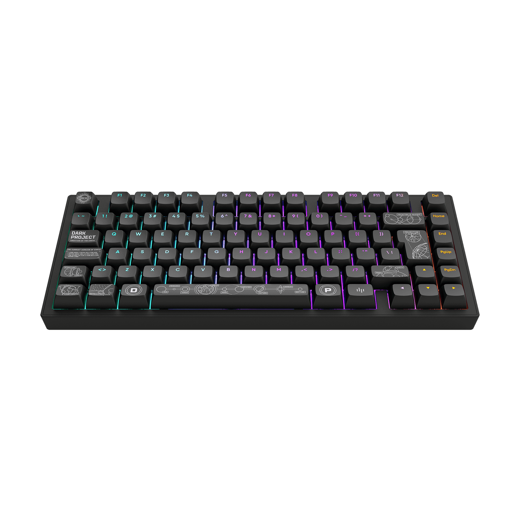 Teclado Gaming DARK PROJECT ALU81 Terra Nova (ISO DE - Sem fios - Preto)