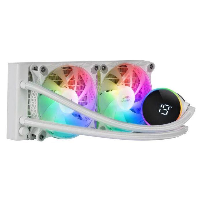 Kit de Arrefecimento Líquido MARS GAMING ML-LCD240 (12 cm - 2000 RPM - Multi - Branco) — miniatura 3