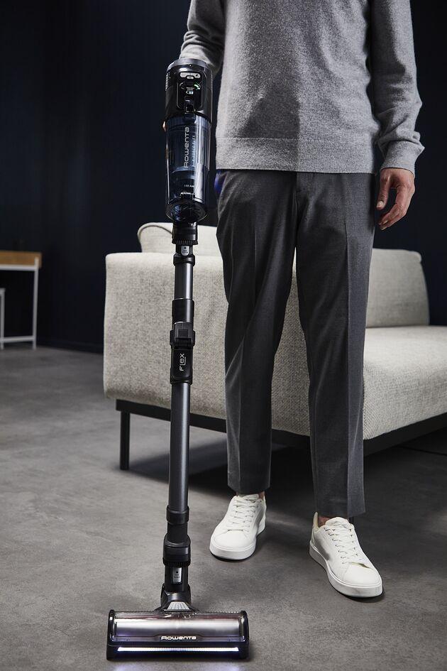 Aspirador Vertical 2 em 1 ROWENTA X-FORCE FLEX 12.60 NEO RH9LC1 (Altura 113 cm - Azul e Cinzento) — miniatura 9