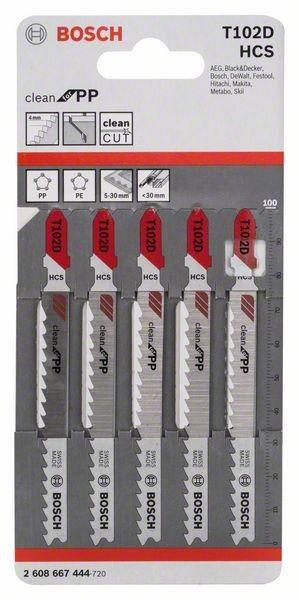 Lâminas para Serra Tico-Tico BOSCH T 102 D (Aço de alto carbono), miniatura 2