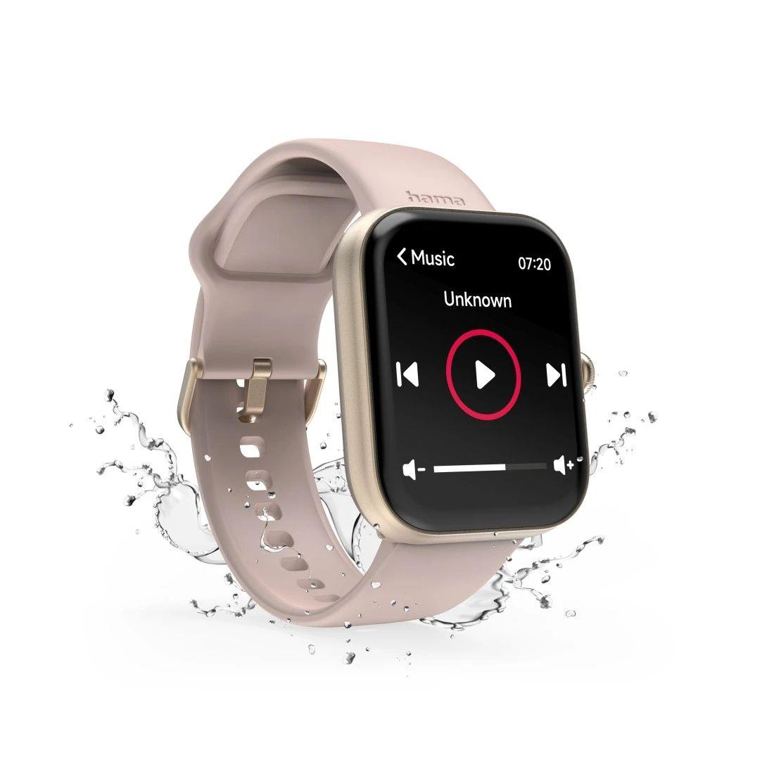 Smartwatch HAMA 5000 (1,65" TFT - Bluetooth 5.3 - IP68 - Rosa Dourado) — miniatura 4