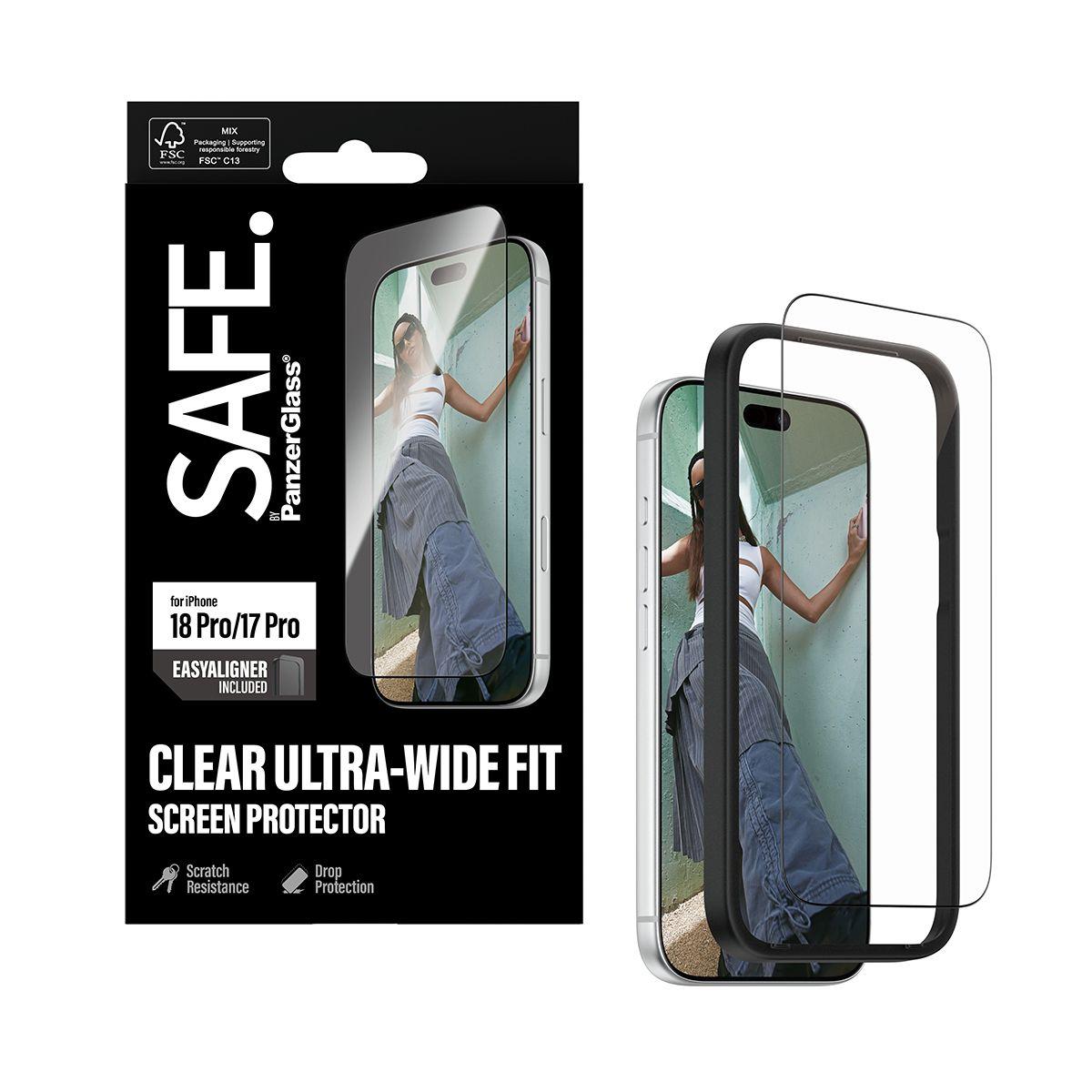 Película de Proteção de Ecrã PANZERGLASS SAFE. by (Transparente) — miniatura 5