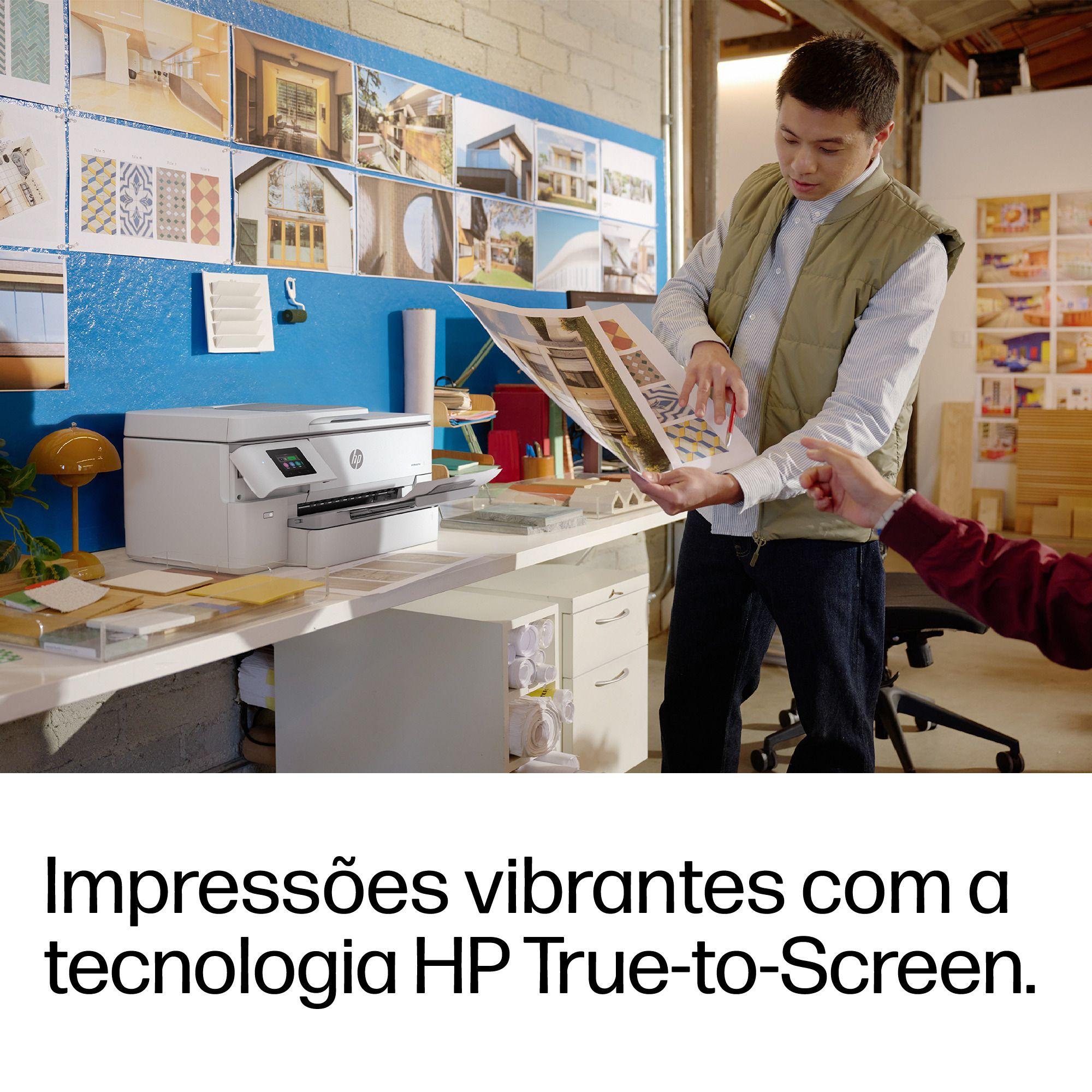 Impressora Multifunções HP OfficeJet Pro 9720e (A3 - Impressão a cores - 250 folhas - Cinzento), miniatura 8