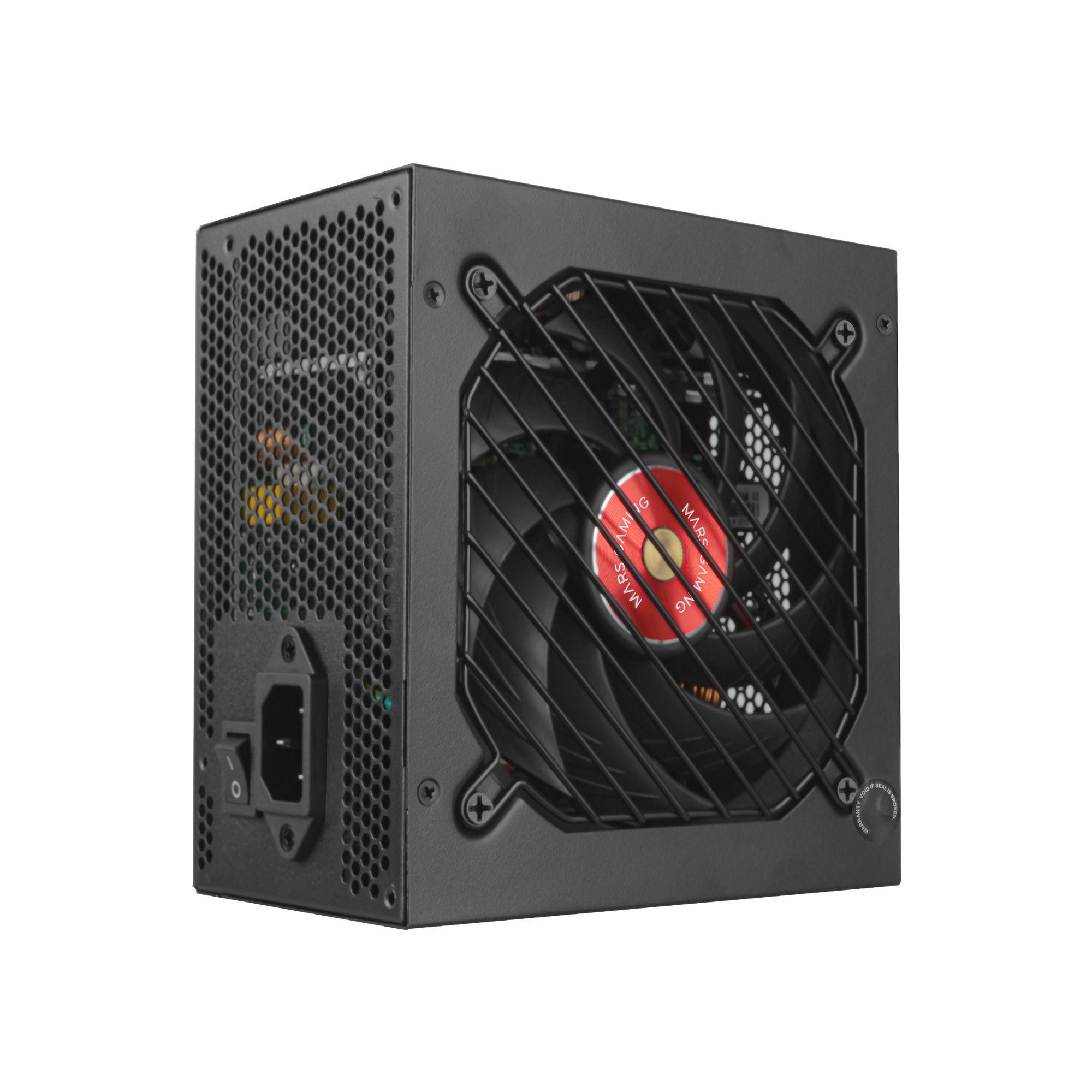 Fonte de Alimentação MARS GAMING MPVU750SIM (ATX - 750 W - 80 PLUS Silver - Preto e Vermelho), miniatura 3