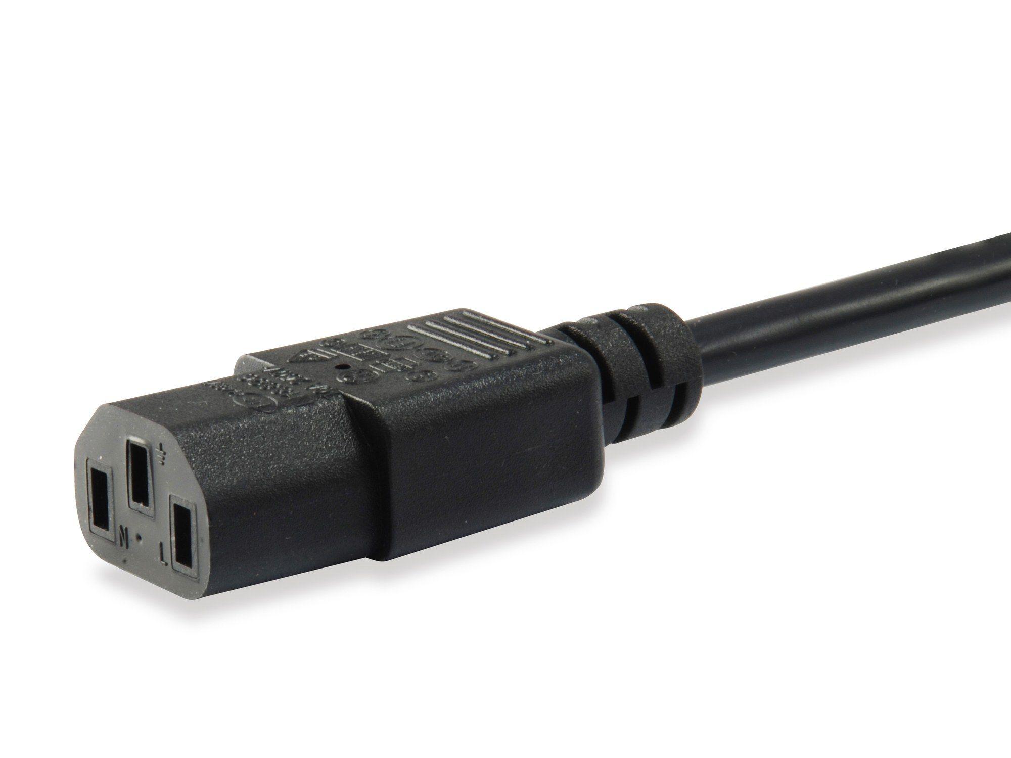 Cabo de Alimentação EQUIP 112121 (3 m - IEC C13 - CEE7/7 - Preto) — miniatura 3