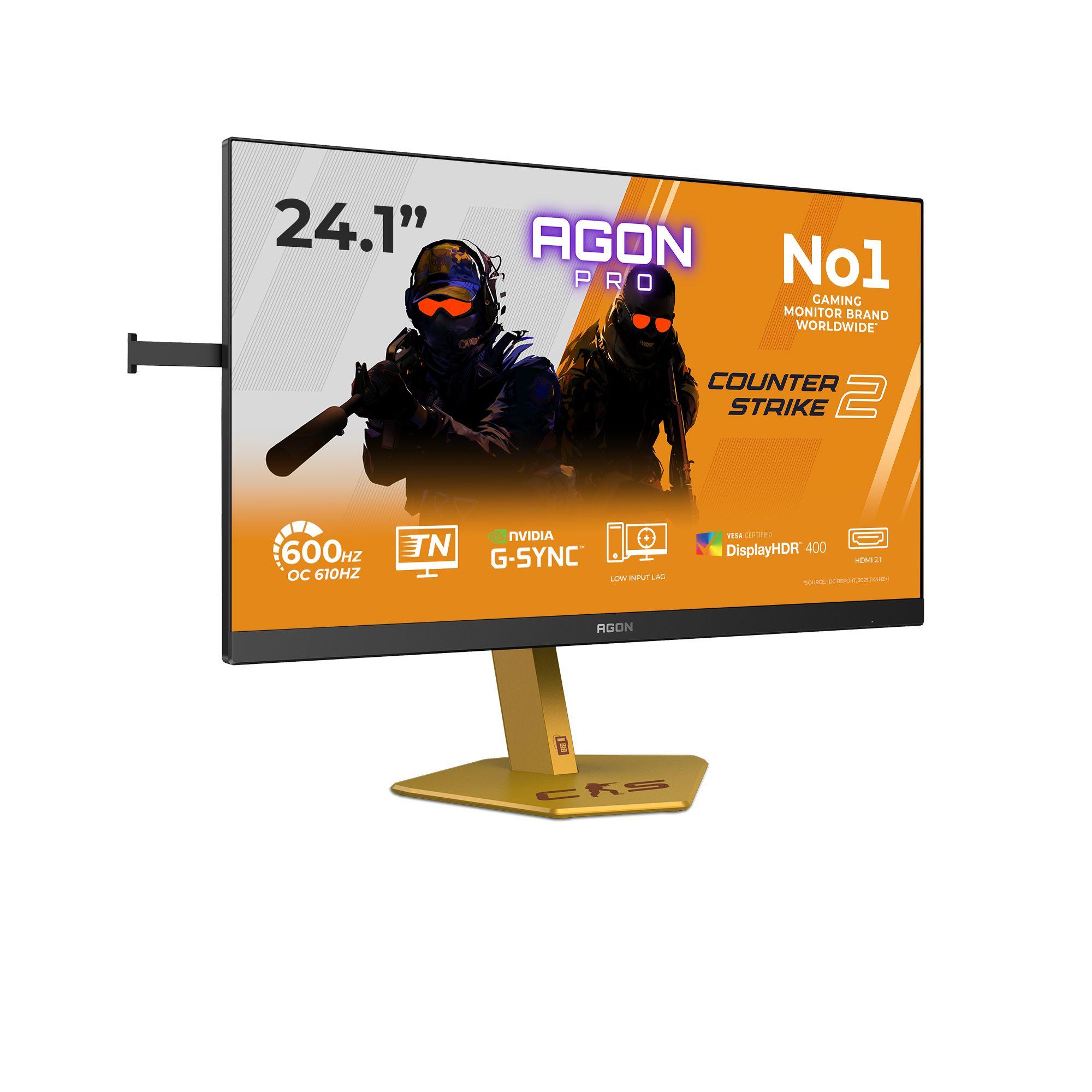 Monitor AOC AGON PRO CS24A (24,1" - TN eSports - 610 Hz - Preto) — miniatura 2