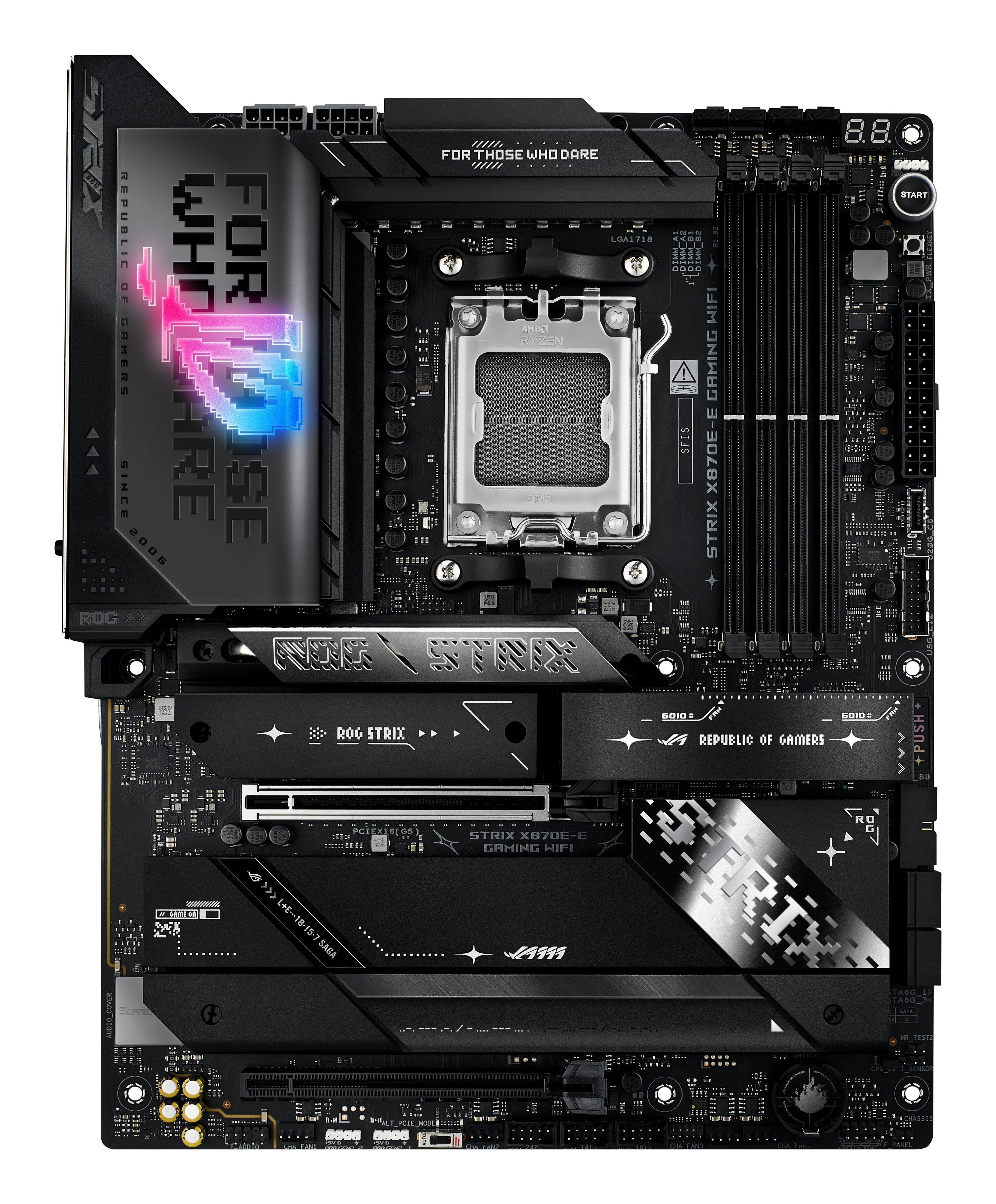 Motherboard ASUS ROG STRIX X870E-E GAMING WIFI (AM5 - ATX - Duplo canal - Preto), miniatura 2