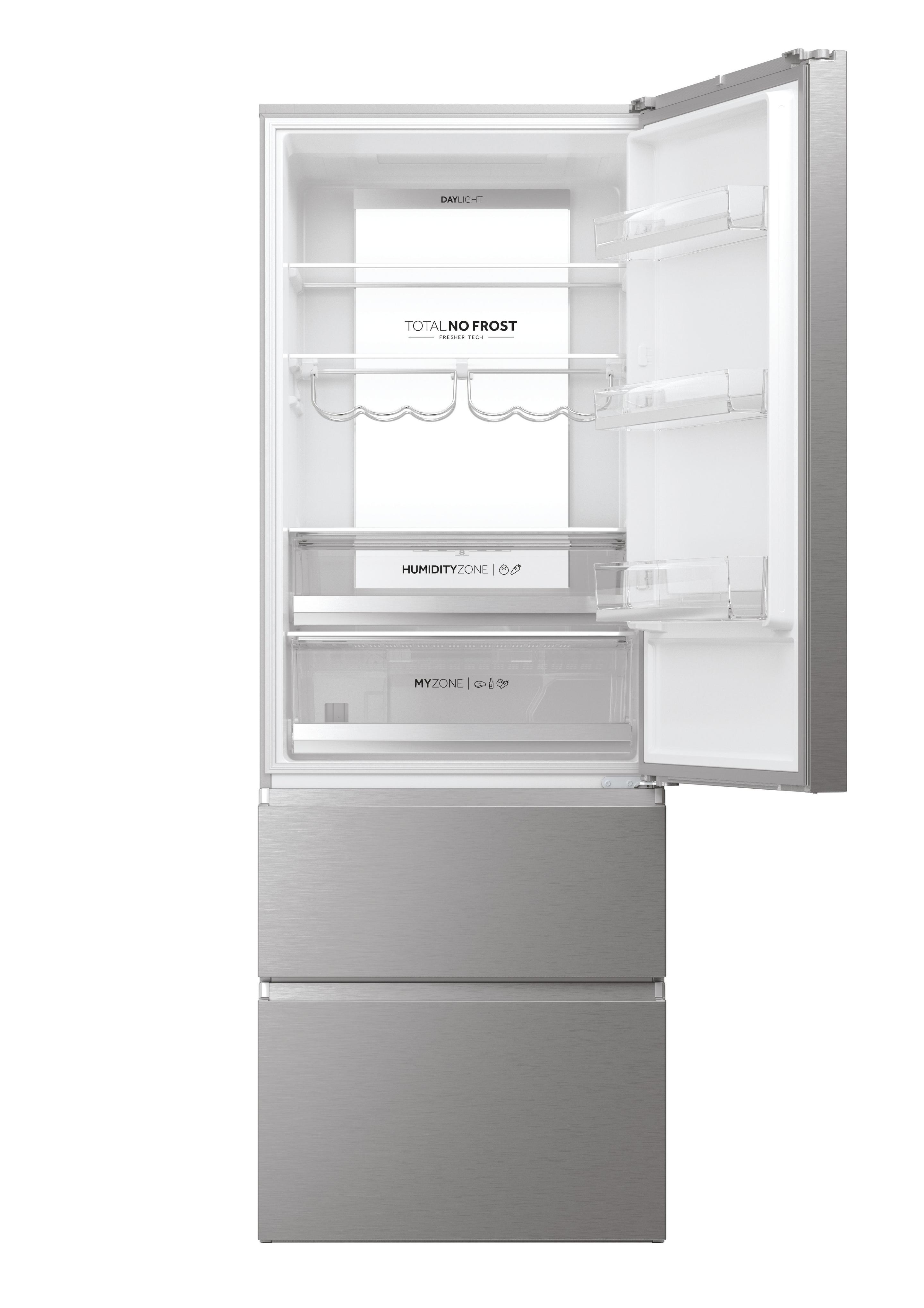 Frigorífico Combinado Independente HAIER HTW7720BNMM (486 l - hOn - 200,6x70x67,5 cm - Prateado) — miniatura 2