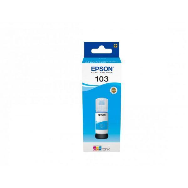 Frasco de Tinta EPSON C13T00S24A / 103 EcoTank (Ciano)
