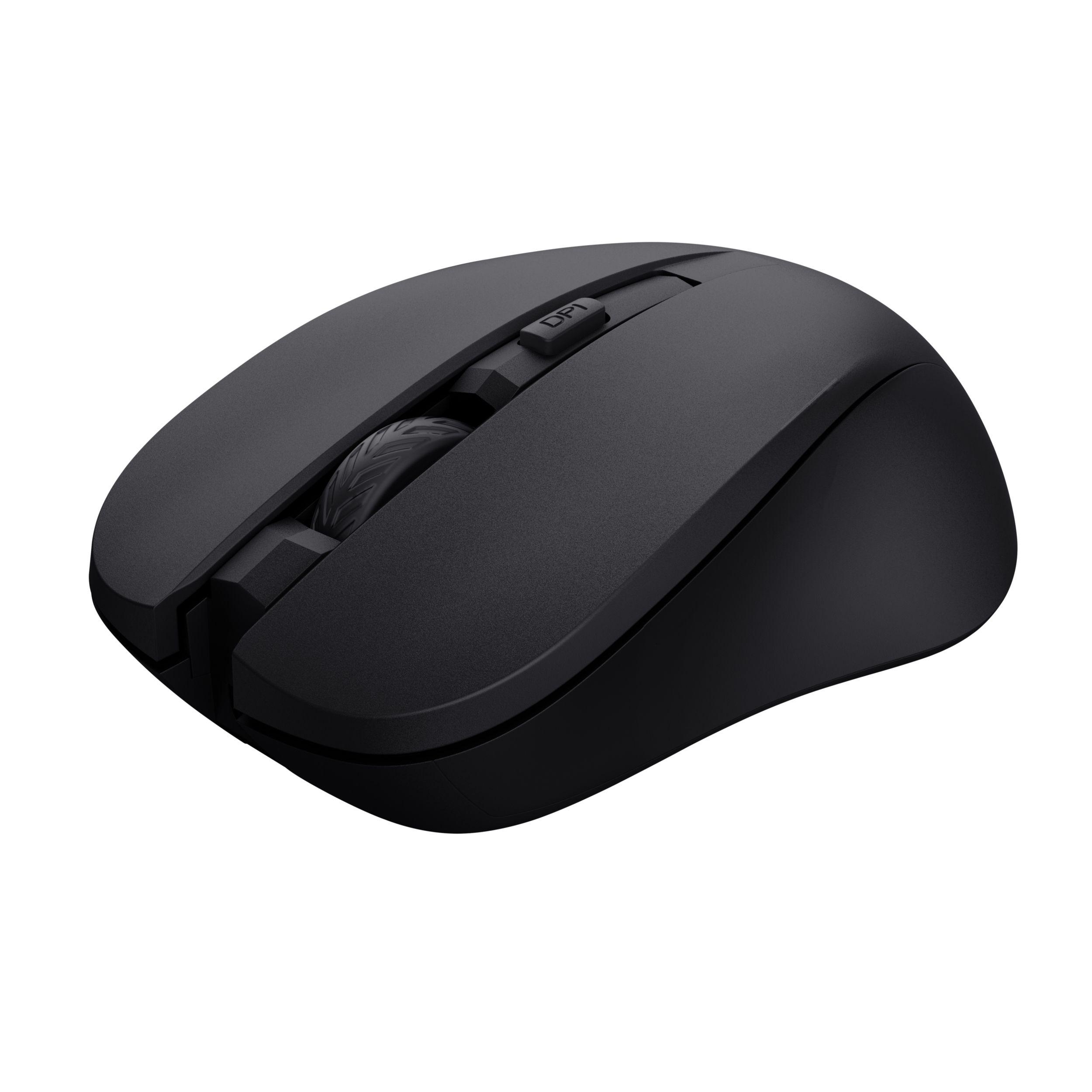 Rato TRUST Mydo Silent (Ambidestro - 1800 DPI - Ótico - Preto)