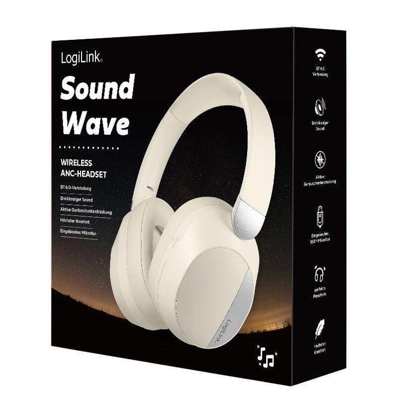 Headset LOGILINK BT0071C (15 h - Creme/Prateado), miniatura 3
