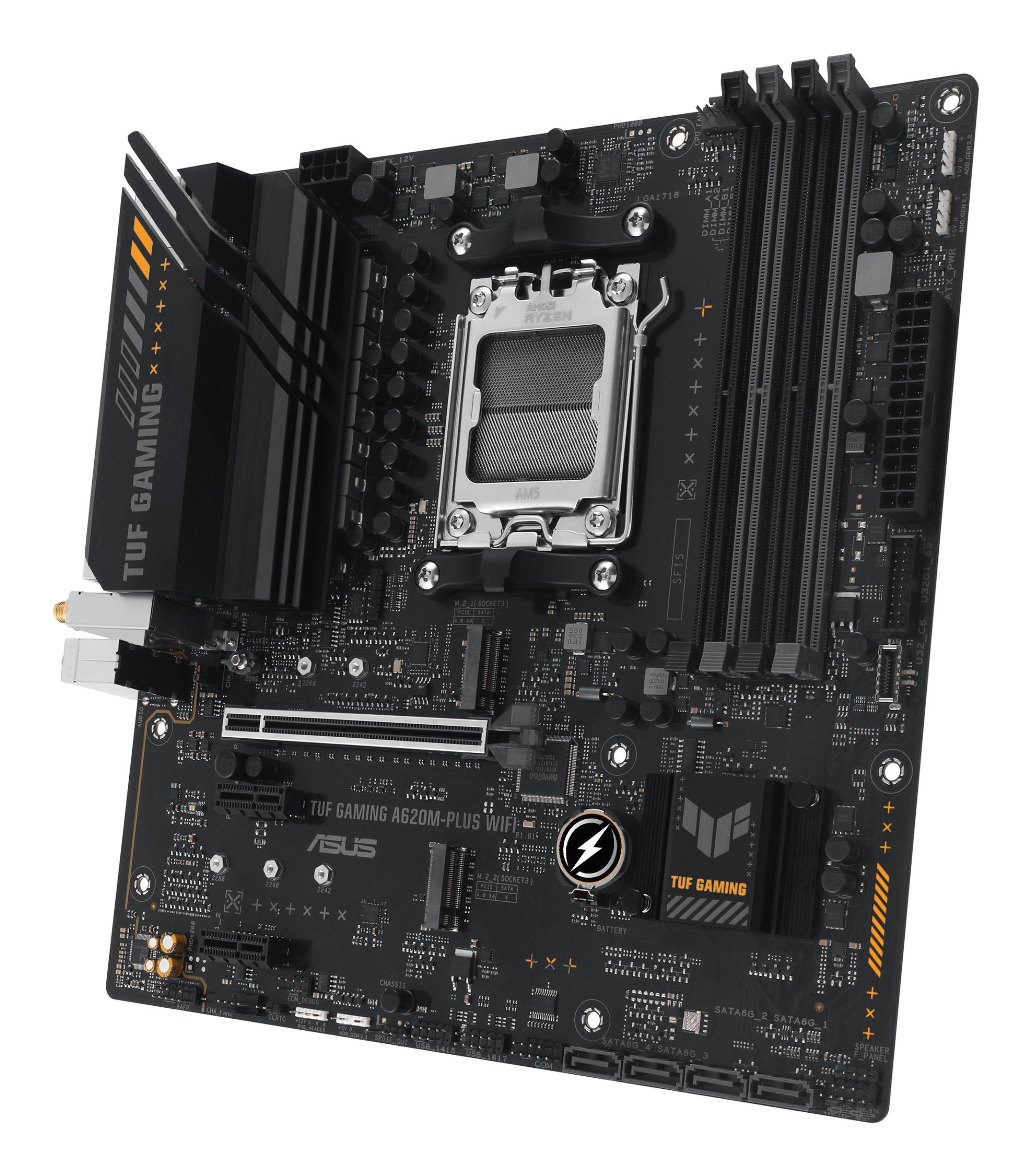 Motherboard ASUS TUF GAMING A620M-PLUS WIFI (AM5 - AMD Ryzen 7000 Series - micro-ATX), miniatura 5