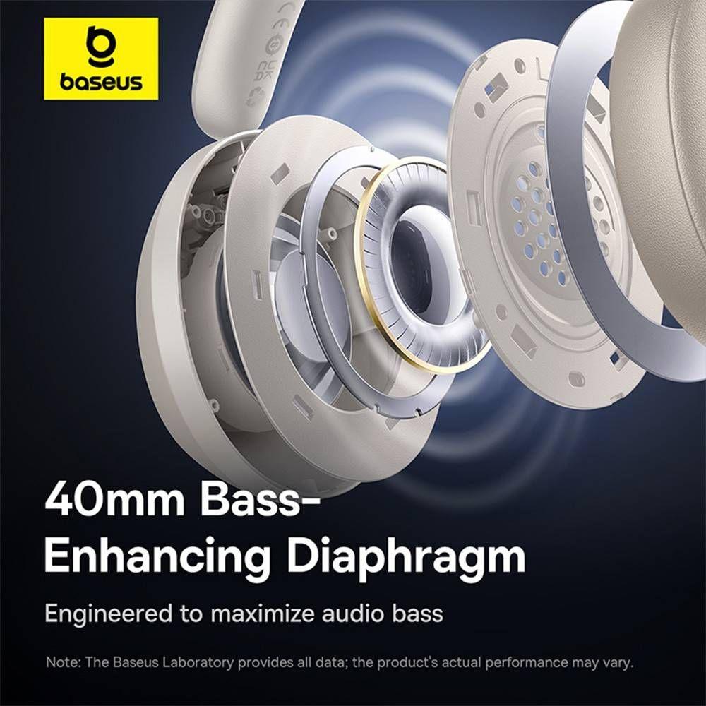 Auscultadores BASEUS Bass 35 Max (Binaural - Com fios e sem fios - Supra-aural - Branco), miniatura 4