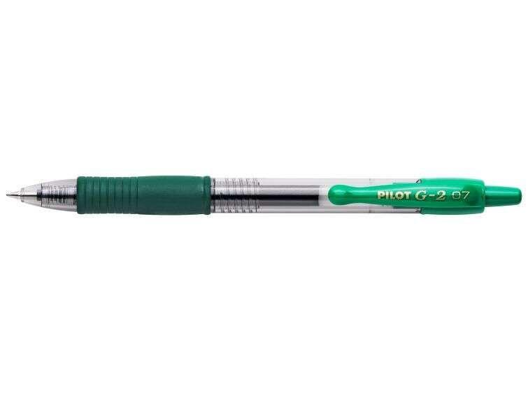 Caneta de Gel Retrátil PILOT BL-G2-7-G (Borracha - Verde)