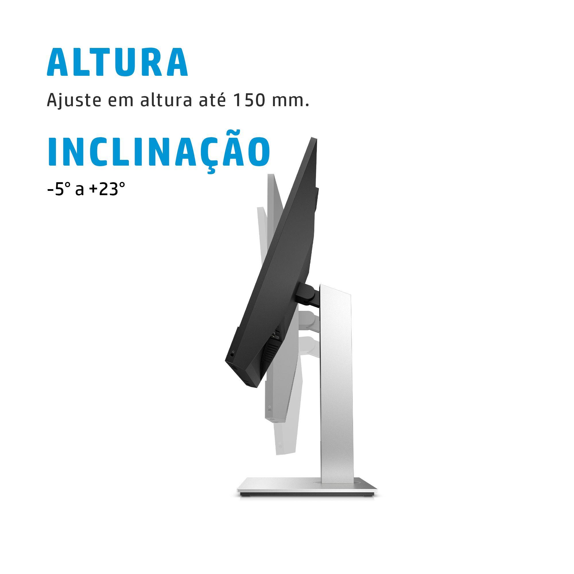 Monitor HP E24mv G4 (23,8" - IPS - 60 Hz - Preto) — miniatura 7